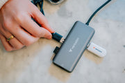 Verbatim 32157 gränssnittshubbar USB 3.2 Gen 1 (3.1 Gen 1) Type-C 5000 Mbit/s Grå