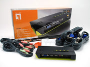 LevelOne KVM-0421 KVM-switchar Svart