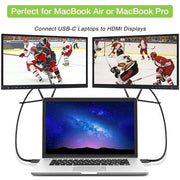 Techly IADAP USBC-HDMI2TY USB-grafikadapter 3840 x 2160 pixlar Svart