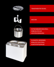 Unold Doppio Glassmaskin med kompressor 2,4 l 250 W Satinstål