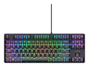 Trust 26135 tangentbord Spela USB QWERTZ tyska Svart