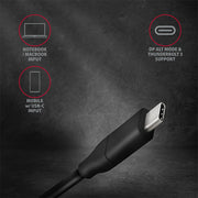 Axagon RVC-DPC videokabeladapter 1,8 m USB Type-C DisplayPort Svart