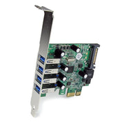StarTech.com PCI Express PCIe SuperSpeed USB 3.0-kontrollerkortadapter med 4 portar