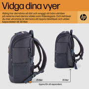 HP Travel 25 liter blå ryggsäck för 15,6 tum