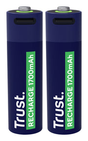 Trust 25584 hushållsbatteri Laddningsbart batteri AA