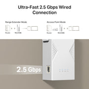 TP-Link BE3600 Nätverkssändare och -mottagare Vit 2500 Mbit/s - 1x1G