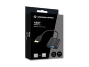 Conceptronic ABBY20B videokabeladapter 0,25 m HDMI Typ A (standard) VGA (D-Sub) Svart