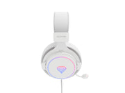 GENESIS Neon 764 Headset Kabel Huvudband Spela USB Type-A Vit