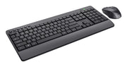 Trust TKM-45 tangentbord Mus inkluderad Hem / Kontor RF Trådlös QWERTY Nordic Svart