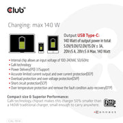 CLUB3D CAC-1914 mobilladdare Babymonitor med display