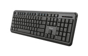 Trust TK-350 tangentbord Kontor RF Trådlös QWERTZ tyska Svart