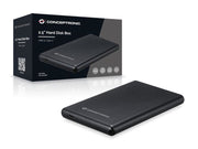 Conceptronic HDE02B Hölje för lagringsenheter HDD-hölje Svart 2.5"