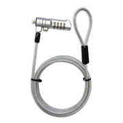 Techly IQ-LOK-16-K kabellås Silver 1,8 m