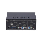 StarTech.com KVM-switch med 2 portar för dubbla bildskärmar DisplayPort och HDMI