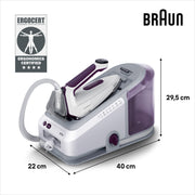 Braun CareStyle 7 IS7266VI Pressurized steam ironing station 2700 W 2 l EloxalPlus