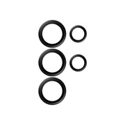 PanzerGlass Hoops Camera Lens Protector Black Samsung Galaxy S25 Ultra Genomskinligt