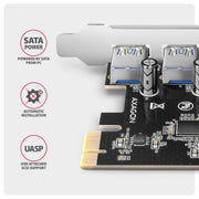 Axagon PCEU-430RS nätverkskort/adapters Intern USB 3.2 Gen 1 (3.1 Gen 1)