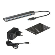i-tec Metal U3HUB778 gränssnittshubbar USB 3.2 Gen 1 (3.1 Gen 1) Type-A 5000 Mbit/s