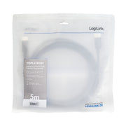 LogiLink CV0139 DisplayPort-kabel 5 m Svart
