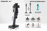 Samsung VS20C9554TK Skaftdammsugare Batteri Torr Cyklonisk Utan påse 0,8 l 580 W