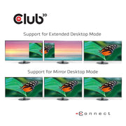 CLUB3D CSV-1564W65 dockningsstationer för bärbara datorer Dockning USB 3.2 Gen 1