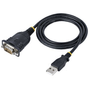 StarTech.com 1P3FP-USB-SERIAL kabelomvandlare (hane/hona) DB-9 USB Type-A Svart