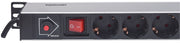 Intellinet 714044 grenuttag 12 AC-utgångar 1U Svart