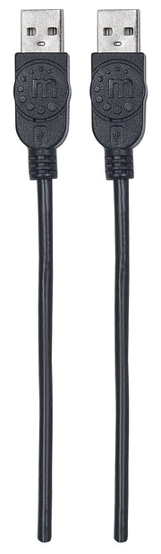 Manhattan 353892 USB-kablar USB 2.0 1 m USB A 0,48 Gbit/s Svart