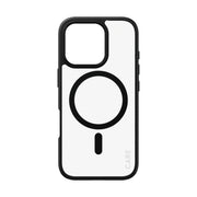 PanzerGlass CARE by Urban Combat Case Transparent w. Black Frame & MagSafe iPhone 16