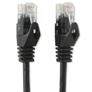 Techly ICOC CCA5U-0025-BKT nätverkskablar Svart 0,25 m Cat5e U/UTP (UTP)