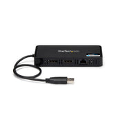 StarTech.com USB till dubbel DisplayPort-minidockningsstation med GbE LAN