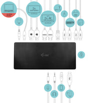 i-tec C31QUATTRODOCKPD dockningsstationer för bärbara datorer Kabel USB 3.2 Gen 1