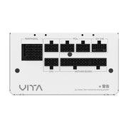 FSP VITA GM 850W strömförsörjningsenheter 20+4 pin ATX Vit