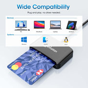Manhattan 102742 läsare smarta kort USB USB Type-C Svart