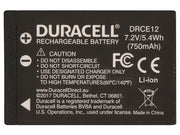 Duracell DRCE12 batteri till kamera/videokamera Litium-Ion (Li-Ion)