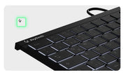 KeySonic KSK-5211ELU (DE) tangentbord Hem USB QWERTZ tyska Svart