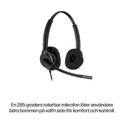 HP Poly Mission 425 trådat USB-stereoheadset Classic (bulk)