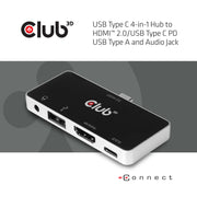 CLUB3D CSV-1591 dockningsstationer för bärbara datorer Dockning USB 3.2 Gen 1 (3.1