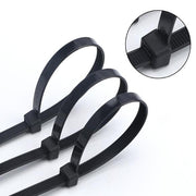 Techly 200 x 2.5mm buntband Nylon Svart