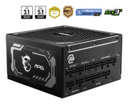 MSI MAG A1000GL PCIE5 strömförsörjningsenheter 1000 W 24-pin ATX ATX Svart