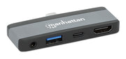 Manhattan 190404 dockningsstationer för bärbara datorer Kabel USB 3.2 Gen 2 (3.1 Gen