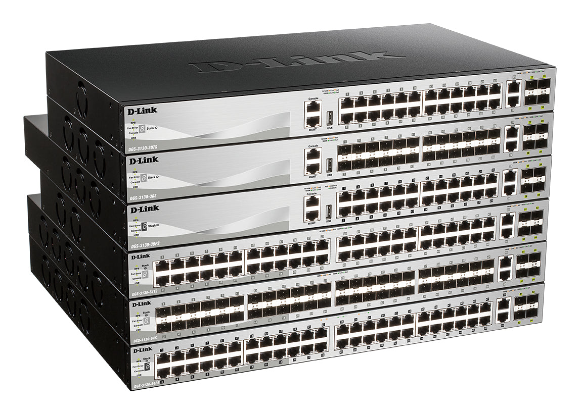 D-Link DGS-3130-30TS/E nätverksswitchar hanterad L3 Gigabit Ethernet (10/100/1000) Grå, bild 4