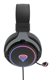 GENESIS Neon 764 Headset Kabel Huvudband Spela USB Type-A Svart