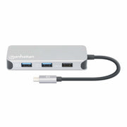 Manhattan 130615 dockningsstationer för bärbara datorer Kabel USB 3.2 Gen 1 (3.1 Gen