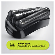 Braun Series 3 81702942 rakapparater för män Folierakapparat Trimmer Svart