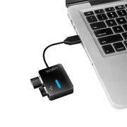 LogiLink UA0139 gränssnittshubbar USB 2.0 Type-A 480 Mbit/s Svart