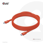 CLUB3D CAC-1513 USB-kablar USB 2.0 3 m USB C 240 W Orange