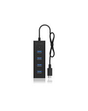 ICY BOX IB-HUB1409-C3 USB 3.2 Gen 1 (3.1 Gen 1) Type-C 5000 Mbit/s Svart