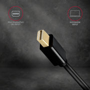Axagon RVDM-HI14N videokabeladapter 0,15 m Mini DisplayPort HDMI Svart