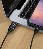 Manhattan 153980 kabelomvandlare (hane/hona) USB A USB C Svart